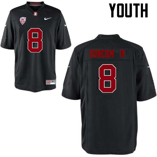 Youth Stanford Cardinal #8 Frank Buncom IV College Football Jerseys Sale-Black - Click Image to Close